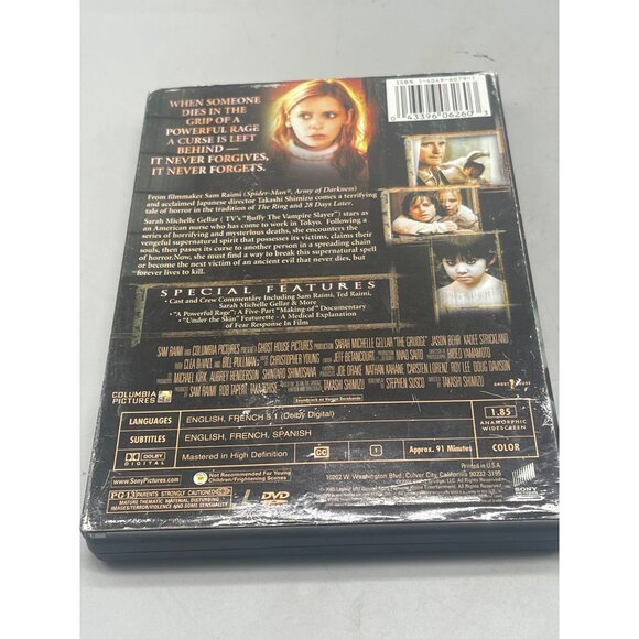 The Grudge DVD 2004 Sony pictures 91 min PG-13 English used see photos - Picture 2 of 6